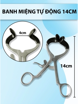 Banh miệng tự động nha khoa 14cm Rộng khe 4cm