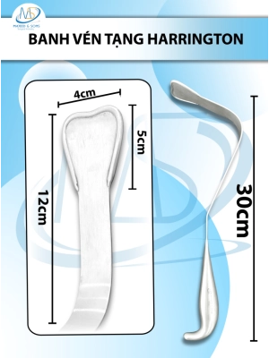 Banh vén tạng Harrington Dài 30cm D12cm (Banhmax R4cm Banhmin R3cm)
