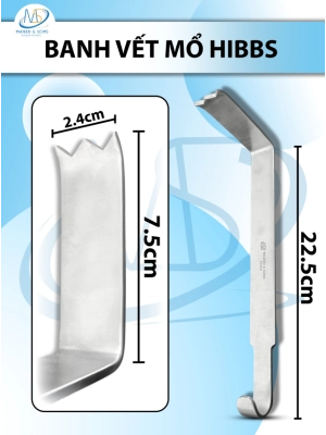 banh vết mổ Hibbs 22.5cm d7.5cm r2.4cm