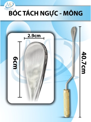 Bóc tách ngực mông Dài 40.7cm thân hạ 22.5cm đầu D6cm R2.9cm