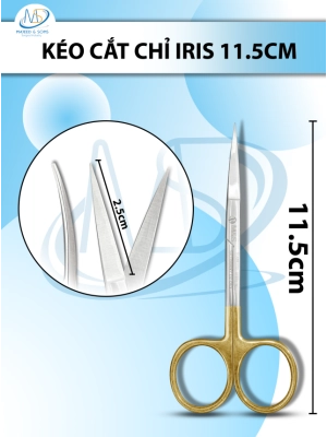 Kéo cắt chỉ iris 10.7cm, lưỡi D2.5cm