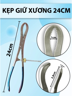 Kẹp giữ xương 24cm