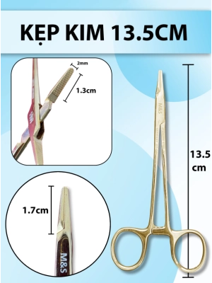 Kẹp kim 13.5cm, pen kẹp kim, kìm mang kim