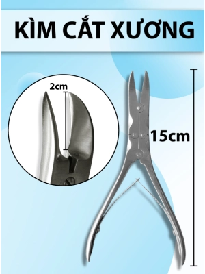 Kìm cắt xương 15cm 2cm