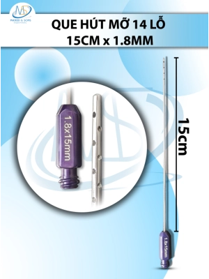 Kim tê mặt 15cm x 1.8mm 14 lỗ