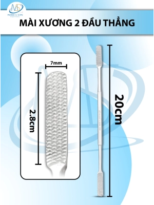 Mài xương 2 đầu thẳng 20cm D2.8cm R7mm