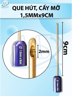 Que hút, cấy mỡ 1 lỗ 1,5mmx9cm