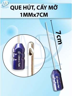 Que hút, cấy mỡ 1 lỗ 1mmx7cm