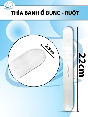 Thìa banh ổ bụng và ruột có thể uốn dẻo Dài 22cm R2.5cm