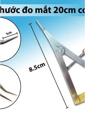 Thước đo mắt 20cm cong