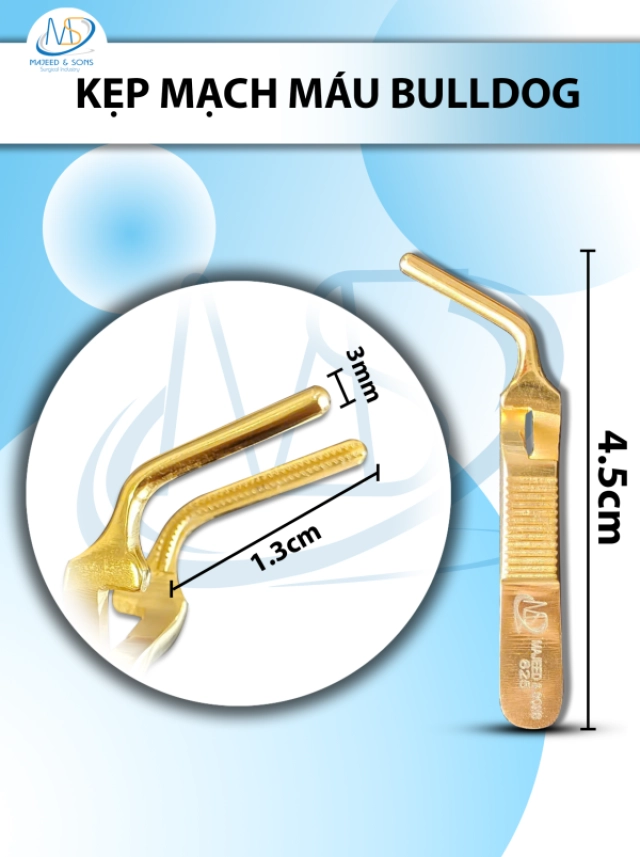 Đục xương lòng máng cong Smith-Petersen gouge 20.3cm D9.8cm R2.5cm nặng 266g