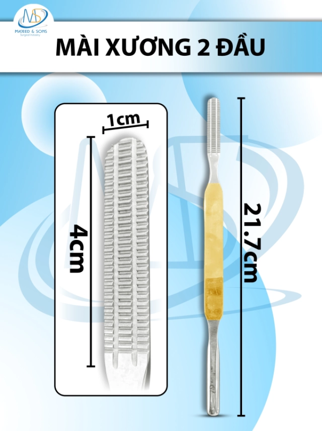 Mài xương 2 đầu Dài 21.7cm d4cm r1cm
