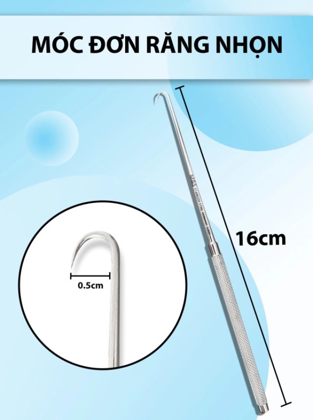 Nhíp adson mấu 0.3, nỉa adson mấu, nhíp y tế, nhíp bầu mấu full xanh