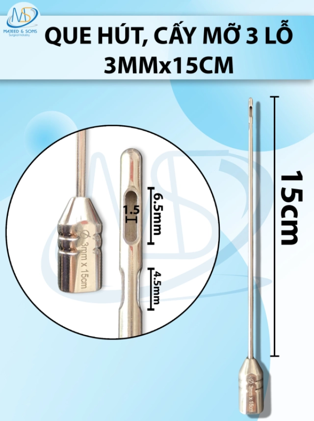 Dụng cụ kéo giãn phẫu thuật malleable (malleable retractor) Dài 33cm R0.6cmD7cm, làm từ thép không gỉ mềm dẻo có thể tái sử dụng