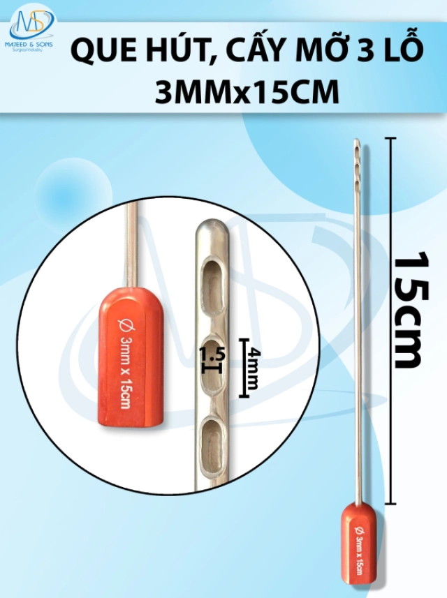Dụng cụ kéo giãn phẫu thuật malleable (malleable retractor) Dài 22cm R1.5cm, làm từ thép không gỉ mềm dẻo có thể tái sử dụng